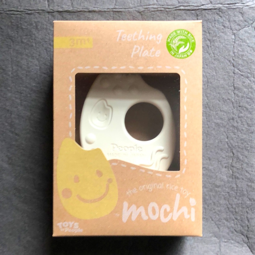 Toys By People Mochi Teething Plate 3 months +. Made with Rice